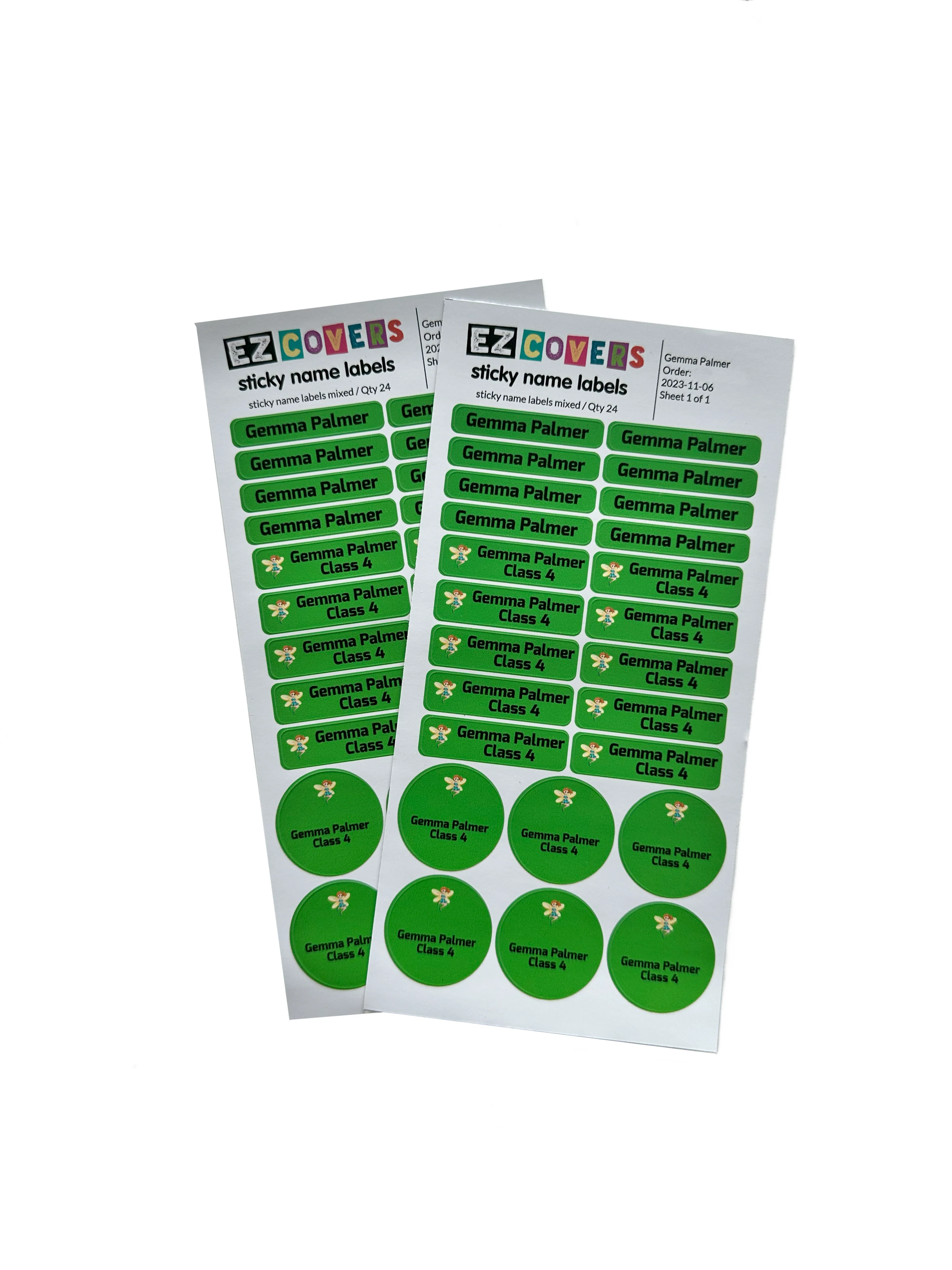 Personalised Mixed Labels - Custom Image (24 labels)