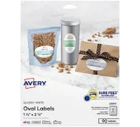 Avery 22814 Printable Blank Oval Labels