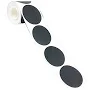 Raindrops 120-Pack Black PVC Removable Sticker Labels for Kitchen Organization and Daily Use, and Easy to Apply, Size: 5