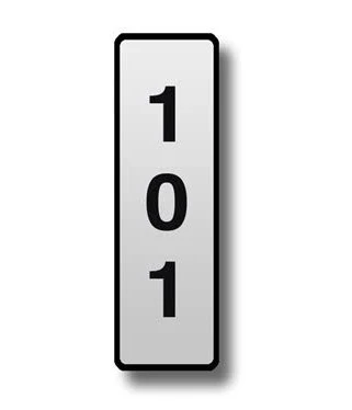 Custom Engraved Self-Adhesive Placards for H2200 Series Aluminum Mailbox Doors (6-