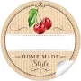 Jam labels with free text field for jars, 24 "Cherry" stickers for homemade jam