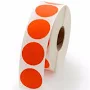 Orange 1" Circle Stickers | Dymo Label Supplies From Label Value