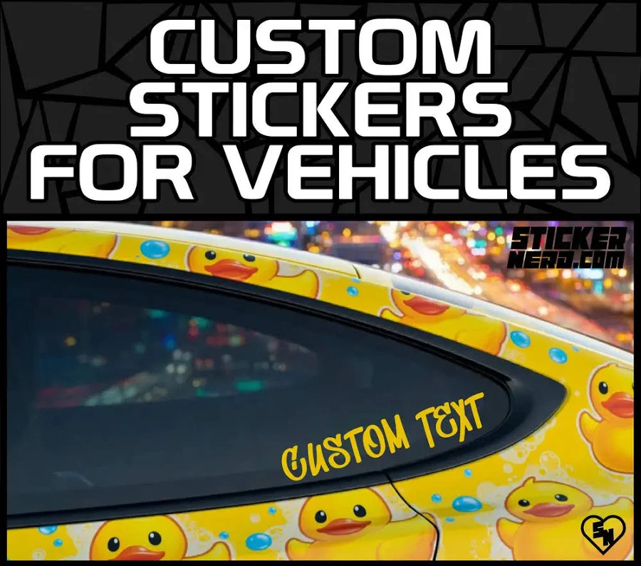 Custom Lettering Stickers for Vehicles