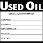 AccuformNMC Hazardous Material Label Used Oil Generator