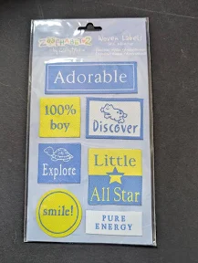 Boy Adhesive Woven Labels