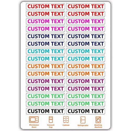 30 Pcs Custom Small Name Label…