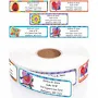 Bright Patterns Personalized Return Address Label Rolls