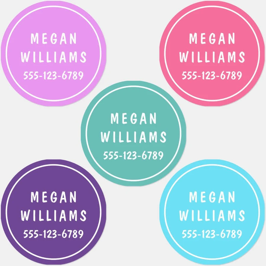 Minimal Custom Modern Personalized Name Clothing Labels