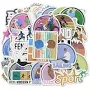 8Sets 50pcs PVC Self-Adhesive Waterproof Decals Albums Diary Laptop Decoration Cartoon