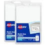 Avery Removable Labels 4" x 6" Blank Laser/Inkjet Printable Labels 40