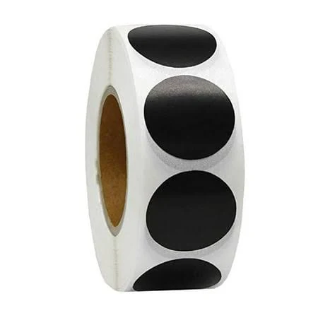 Homyl 500Pcs/Roll Mini Stickers Kraft Paper Adhesive Labels Scrapbooking Black