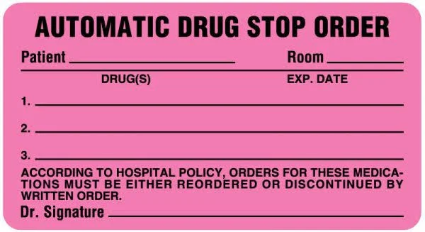 Medical Use Labels - Pharmacy Drug Renewal Label, 3" x 1-5/8"