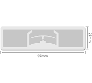 860-960mhz Car Identification Windshield Tag Uhf Rfid