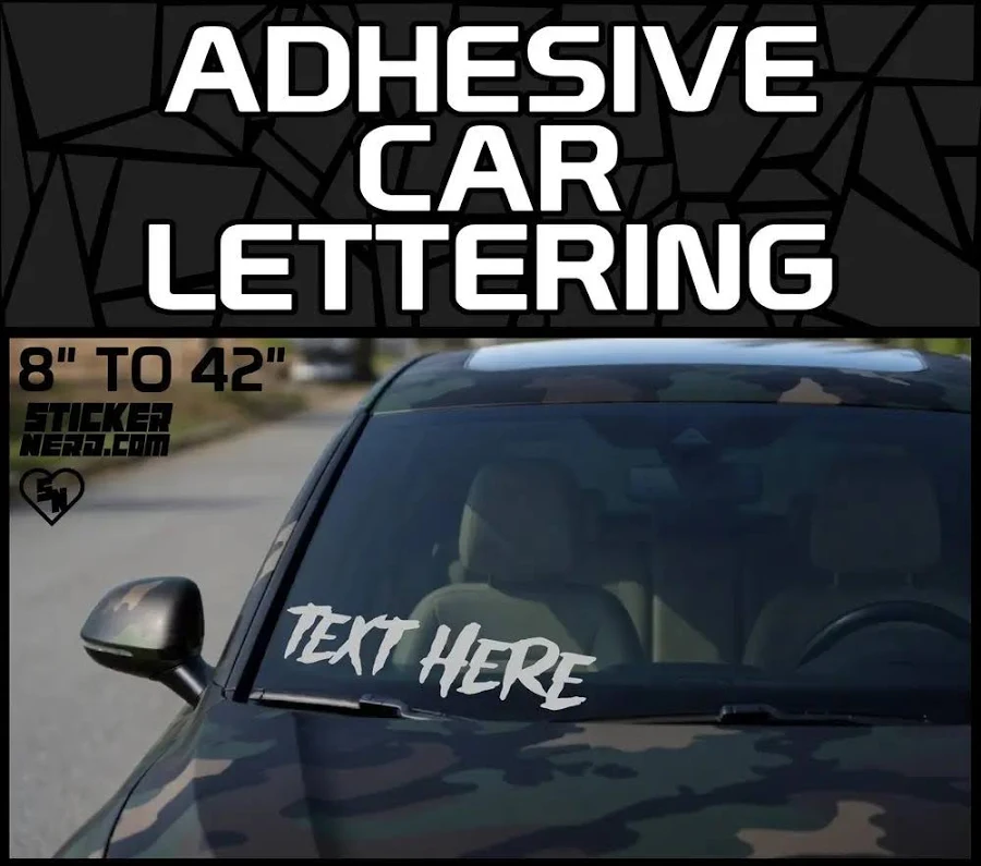 Adhesive Car Lettering