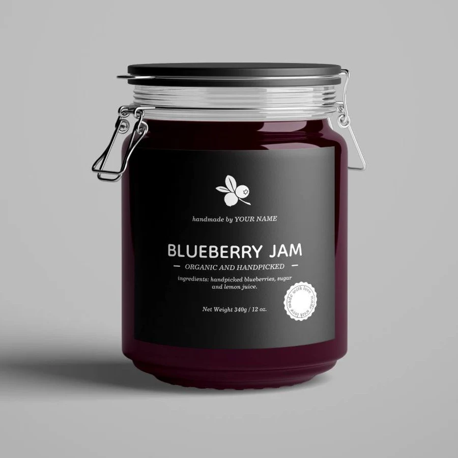 Jam Jar Label Packaging Design