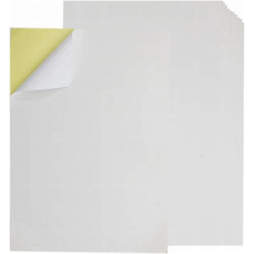 100 Sheets Printable White Sticke…