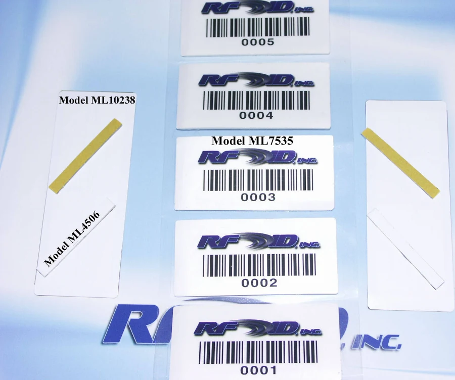Metal Mount Label on Roll Stock, 95x25mm, UHF 902-928 MHz passive RFID