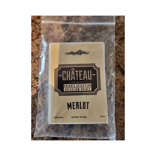 MERLOT Adhesive Wine Bottle L…