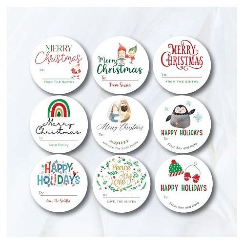 Christmas Gift Labels - To From L…