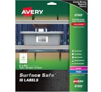 Avery Surface Safe ID Labels 61503