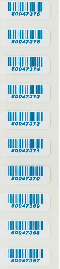 Custom Printed Tacky Barcode Heat Seal Labels