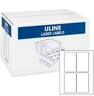 Uline 3x5" Laser Labels Bulk Pack