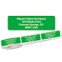 Solid Color Designer Rolled Address Labels in 10 Colors - Roll of 250
