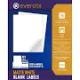 EVERSTIX 8.5" x 11" Printable White Sticker Paper
