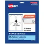 Avery Waterproof Arched Labels