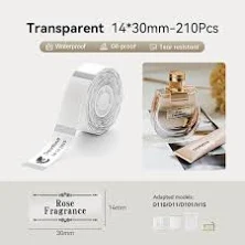 NIIMBOT Transparent Label Paper for D11