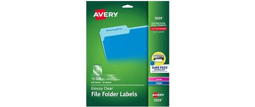 Avery Clear Self-Adhesive Filing L…