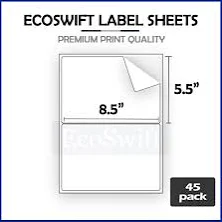 (90) 8.5 X 5.5 Xl Ecoswift Shipping Half-sheet Self-adhesive Ebay