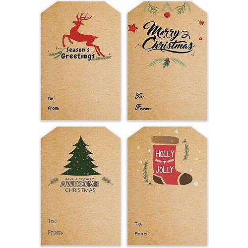 Self Adhesive Gift Tag Stickers: D…