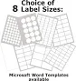 Gloss Clear Transparent Inkjet Labels Round or Rectangle Stickers 5 A4 Sheets