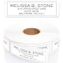 Personalized Simple Outline Rolled Address Labels