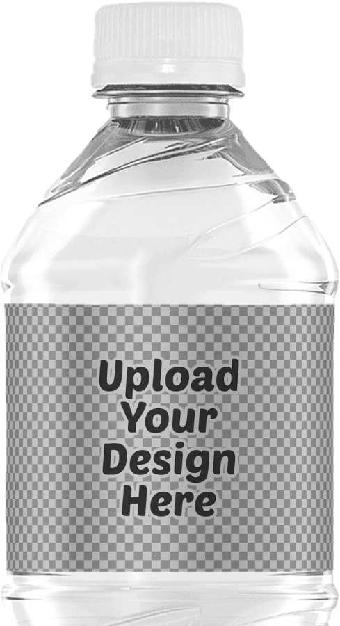 [6ct] Custom Water Bottle Labels - Custom Sized (Upload Your Own)