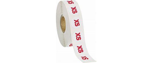Self-Adhesive Size Labels | Red | …