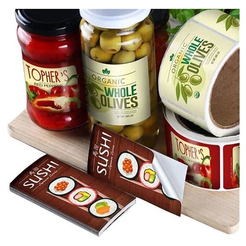 Self Adhesive Jam Jar Bottle Labe…