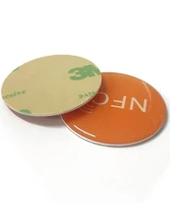 Rfid Nfc Glue Crystal Epoxy Card 13.56mhz Nfc Social Media Sticker Tag 3m Sticking On Phone With Ntag 213 215 216