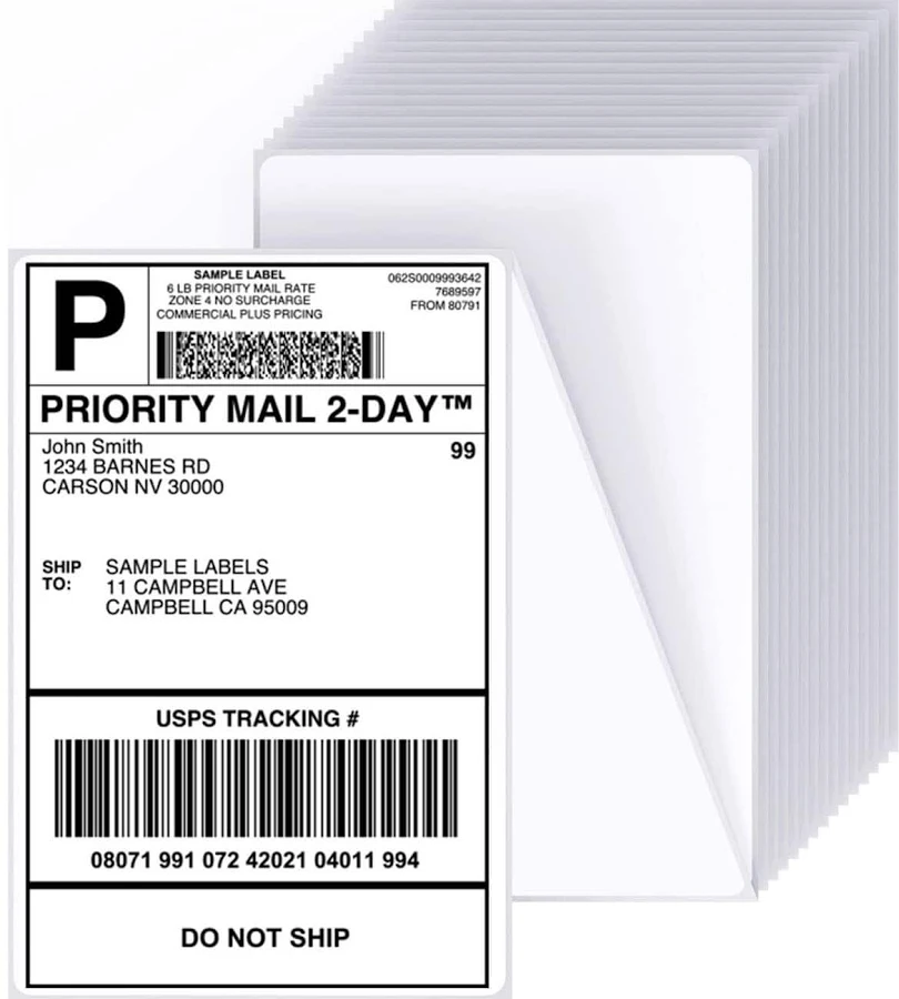 Core Innovations 4" x 6" Direct Thermal Shipping Labels