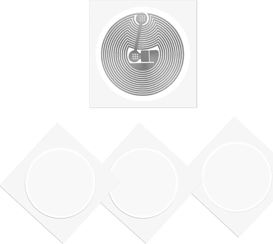 50 Pcs Mifare Classic 1k Tags S50 Rfid Stickers Nfc 25mm Round White