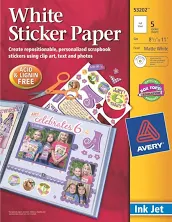 Avery Printable Sticker Paper 53202