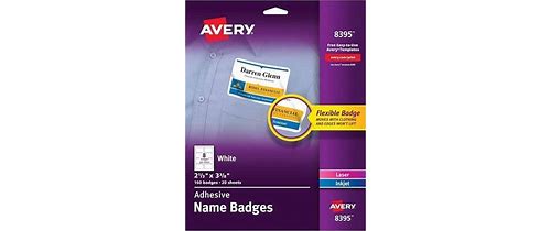 Flexible Adhesive Name Badge L…