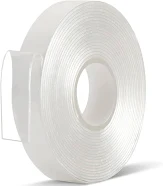 Maxwel Manufacturing Double Sided Tape Heavy Duty - 1/2 in 10 ft Acrylic Sticky Mounting Tape Clear Removable Strong Two Sided Adhesive for Sign