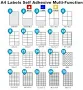 A4 Self Adhesive Sticky Peel Address Labels Sheets for Laser Inkjet Copier White