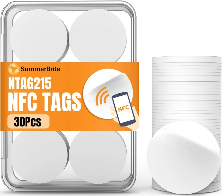 50Pcs Ntag215 Nfc Tags Stickers Anti-Metal Blank Nfc Cards for TagMo