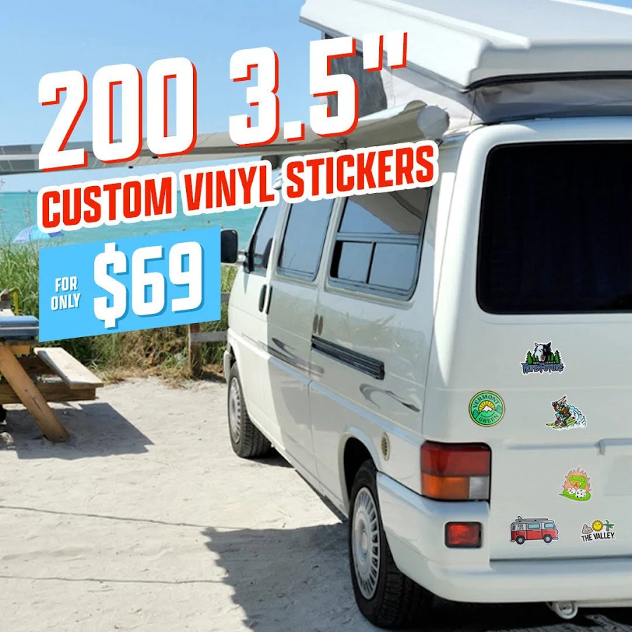 Sticky Brand Custom 3.5" Vinyl Stickers