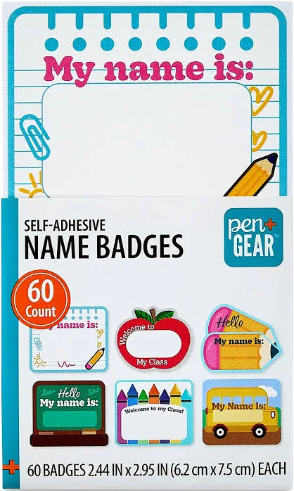 Pen+Gear Self-Adhesive Name Badge Labels
