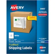Avery Shipping Labels with TrueBlock Technology Inkjet Printers 8465