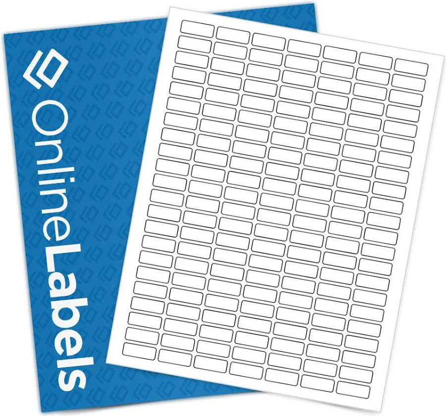 Online Labels 1.5 x 1 Barcode Labels White Matte